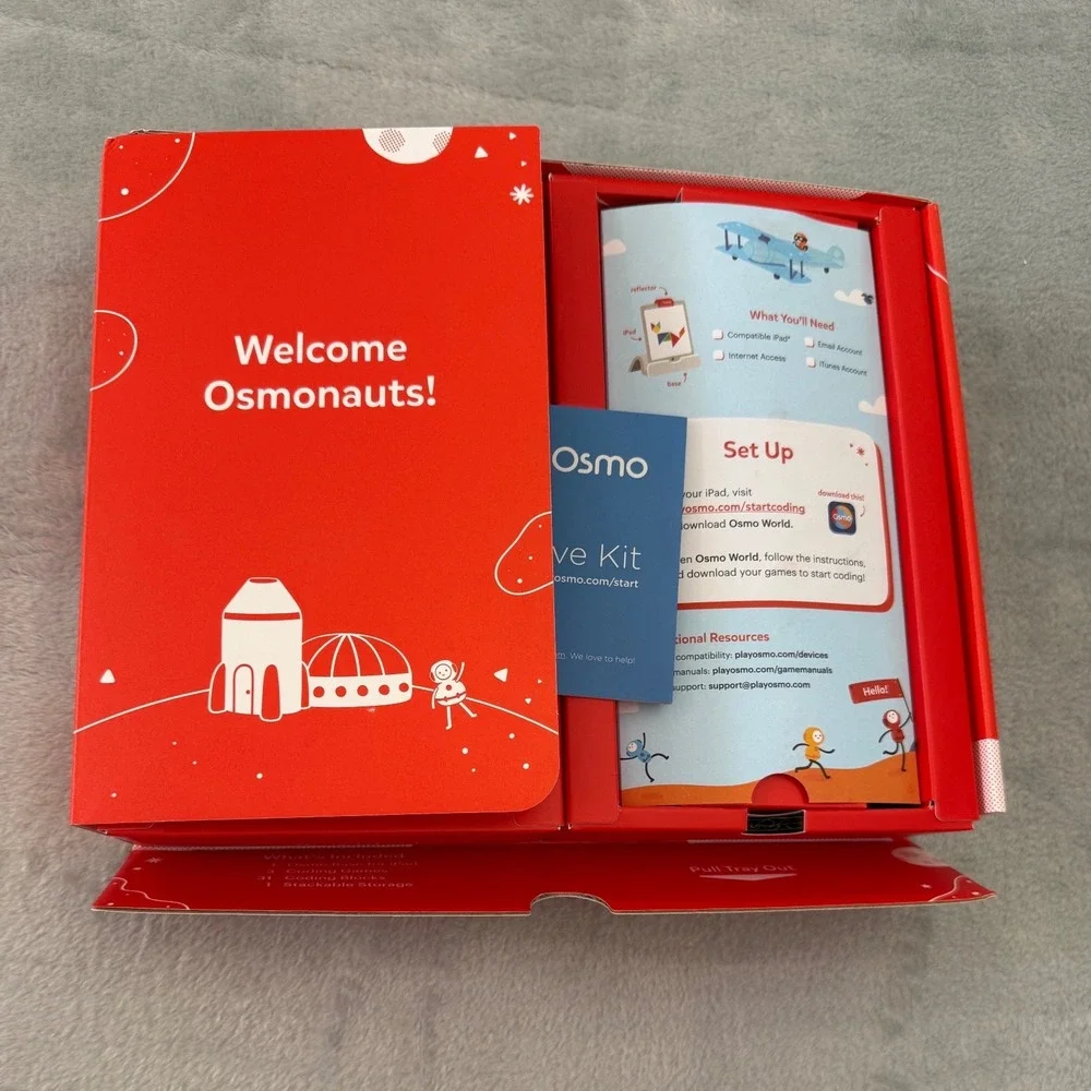 NEW Open Box Osmo Coding Starter Kit for iPad - 3 Games - 31 Blocks - Ages 5-10